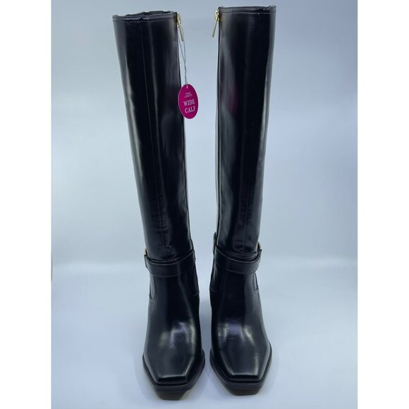 New Vince Camuto Wide Calf Black Sangeti Tall Boots Size 9 - Picture 5 of 9